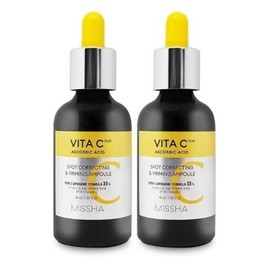 MISSHA Vita C Plus Blemish C Elasticity Ampoule 40ml Whitening 2 Pieces Ss / MISSHA 비타씨플러스 잡티씨 탄력 앰플 40ml 미백 2개 Ss