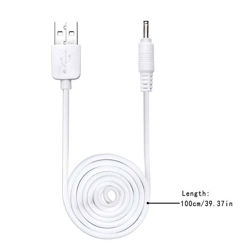 Tebatu Charging Cable,USB to DC 3.5V for Facial Cleanser USB