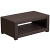 Flash Furniture Seneca Chocolate Brown Faux Rattan Coffee Table