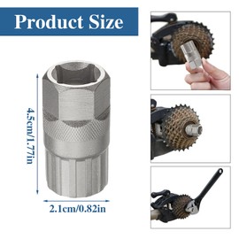 RFYTDCF Pack of 2 Bicycle Cassette Tool, Sprocket Puller Repair Tool Cassette Puller Accessories Tool Sprocket Puller for 6 7 8 9 10 11 Gears Freewheel