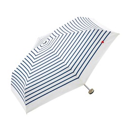 Wpc. 302-126 Rain Umbrella, Heart Embroidered Border Mini, Off Folding Umbrella, For Both Sunny and Rainy Weather, Includes Hooks, Storage Case, Wide Open, Convenient to Carry, For Work or School