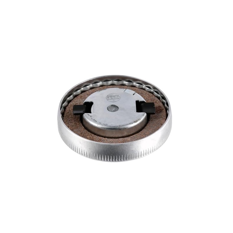 Fuel Cap with Lock Diameter 40 mm, Polished Aluminium –