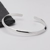 VN Jewelry Classic Plain Silver Bangle For Men | Sleek