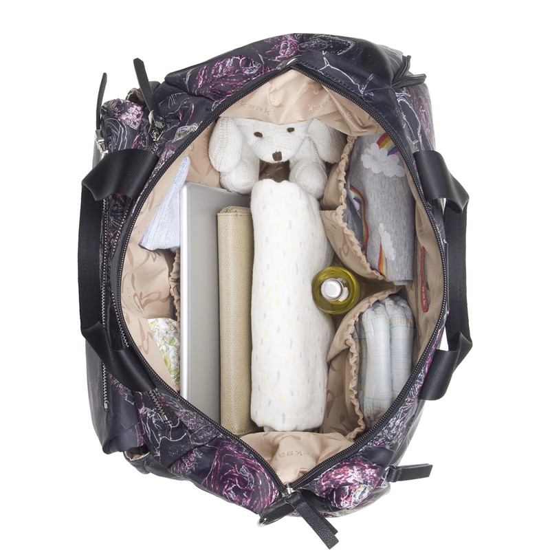 Storksak Seren Convertible Shoulder Backpack, Floral, One Size