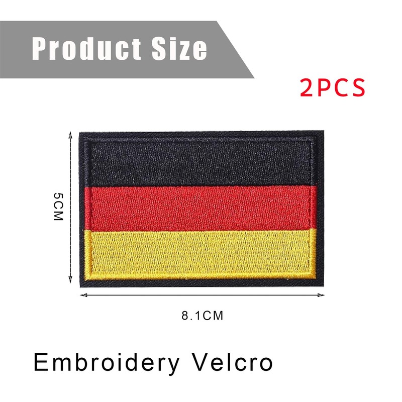 Deutschland Patch Klett Flagge
