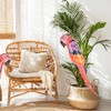 VYNYJOAN 2Pcs Inflatable Parrots 39” Tall PVC Parrot Balloons Home