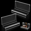 2Pcs Clear Acrylic Purse Display Stand 5.5x3.2x3.3 Inch Wallet Display