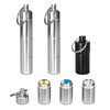 Pack of 3 Pill Box Key Chain, Waterproof Aluminium Small