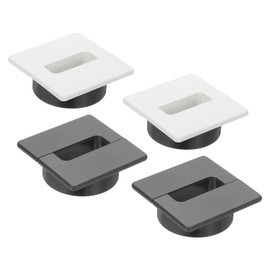 PATIKIL 2.4 Inch Desk Grommet, 4Pcs Cable Grommet Wire Management Cable Hole Cover Cord Organizer for Office Home Table Countertop, White Gray