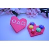 Valentines Day Gift Gonggi Game Heart Chocolate box + Squid