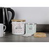 Purely Home Wild Rabbits Decaf Tea Canister - Pink Metal