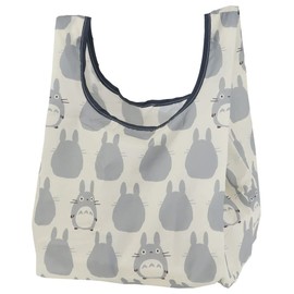 Marushin Mini Eco Bag, Ghibli, My Neighbor Totoro, Large Totoro Pattern, Cute Goods, Approx. H 13.0 x W 9.8 x D 7.9 inches (33 x 25 x 20 cm); When Stored: 3.1 x 3.9 inches (8 x 10 cm); Made of