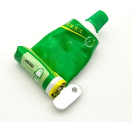 Silver Semicircular Metal Manual Toothpaste Squeezer Stainless Steel Dispenser Tube Squeezer Hand Cream Tube for Key Set Practi Toothpaste Squeezer Dispenser Reduce Toothpaste Waste