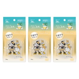 MANDOM Happy Dao Body Sheet, Uru Sara, White Tea, Sweat Care, Odor Care, Women's Sweat Wiping Sheet, 36 Sheets x 3 Pieces