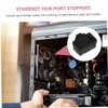 TEHAUX 50pcs Ethernet Port Plug Dust Covers for Desktop Computers
