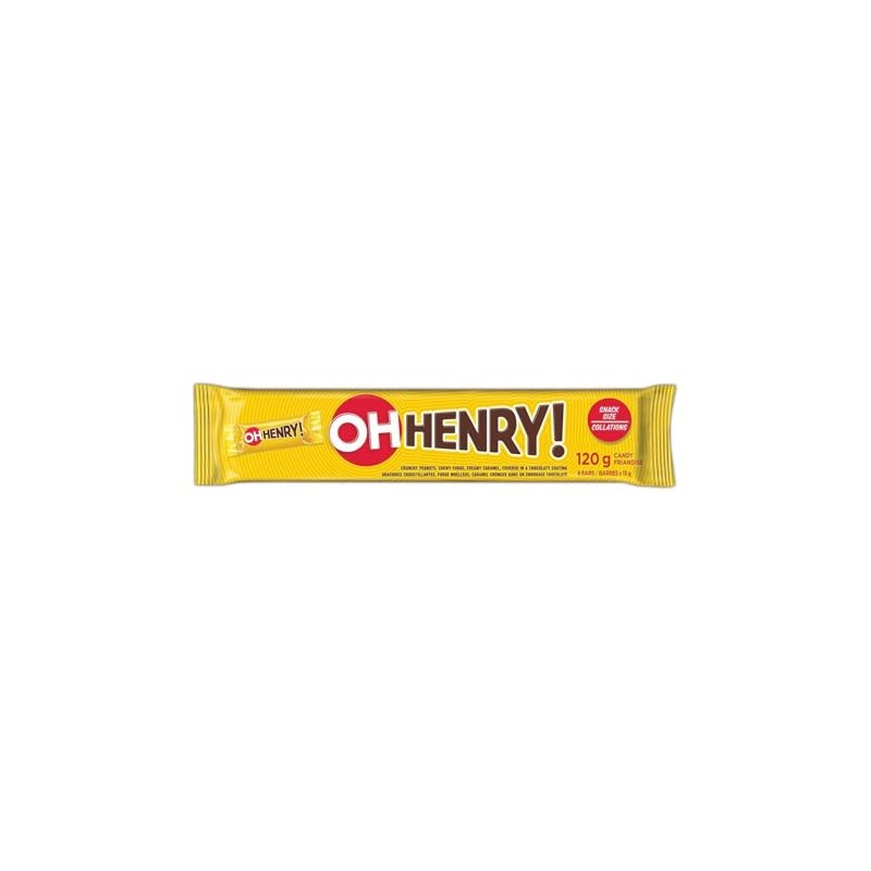 Oh Henry! Chocolate Bars - 8 x 15g (120g/4.5 oz.)