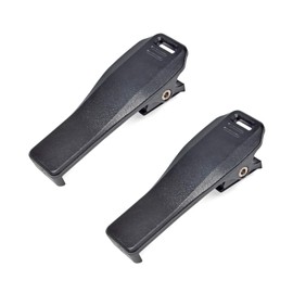 ICOM Belt Clip Repair Parts Replacement MB-127 Replacement Set of 2 for IC-DPR4 IC-4310 IC-4300 ID-52 ID-50, black, Belt Clip