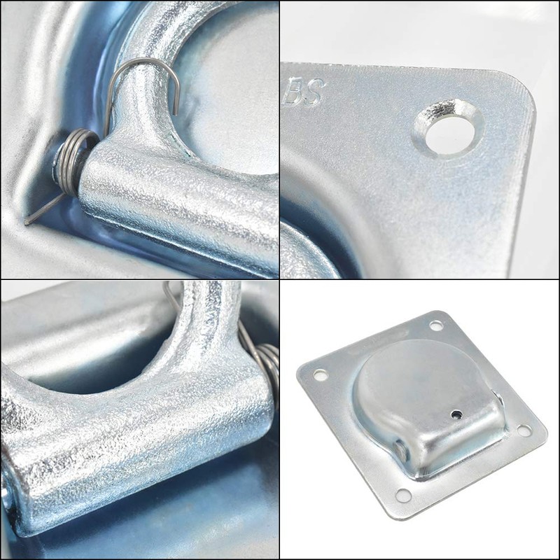 Recessed D-Ring Tie Down/Square Cargo Tie-Down Anchors/Flush Mount Tie Down