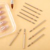 10 Piece Diamond Flame Cuticle Drill Bits with Case 3/32''