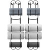 Deco Brothers 6-Tier Towel Rack, Wall Mounted Towel Holder, 2
