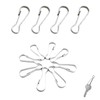 50 Pcs Flag Pole Clips,50mm Stainless Steel Flagpole Attachment,Lanyard Snap