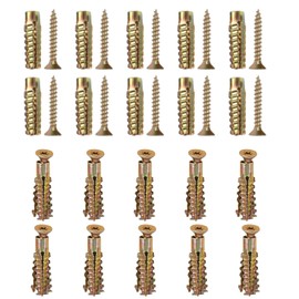 TAYCZGQL 20 Pack Cinder Block Anchors with Screws Heavy Duty Masonry Wall Anchors for Concrete Block Brick & Hollow Wall Ideal for Hanging Shelves Fixtures & Loose Hinge Hole Repair (6x32mm)