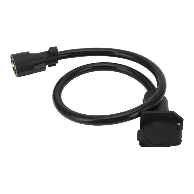 Trailer Extension Cord 7 Way 3ft Double Prong Male Plug