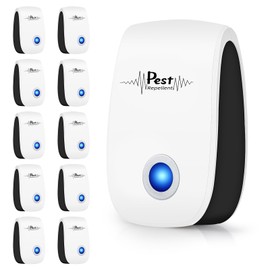 2025 10Pack Ultrasonic Pest Repeller Electronic Mouse Repellent Ultrasonic Plug in Mice Repellent Indoor Sonic Electronic Insect Repellent Plug in Pest Control for Insect,AntBugs,Spide,Rat,Cockroach