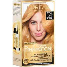 L'Oreal Paris Superior Preference - Tinte permanente luminoso que desafía la decoloración, tinte para el cabello para hasta 9 semanas de resplandor, r