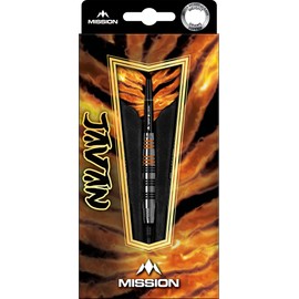 Mission | Javan Darts | Silver | Brass Barrel | Soft Tip Darts Set | 18g.