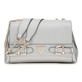 GUESS Eco Ali Convertible Xbody Flap Bag Pewter, Grey (pewter)