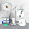 FEILERN Toilet Paper Holder Stand for Bathroom Floor Standing Toilet