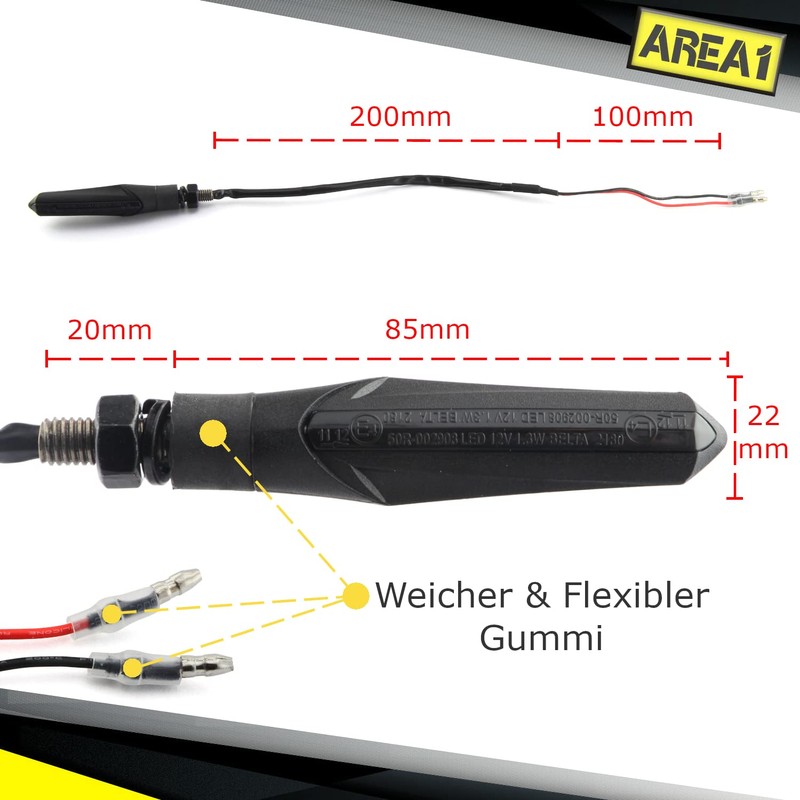 Area1 LED Indicator + Resistors for CB 125 R, CB
