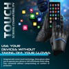 aaasportx Motorcycle Gloves Men's Leather Motorbike Gloves Touchscreen Function -