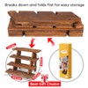 Manspdier Wooden Display Stand Wood Cupcake Stands Tool Free, Rustic