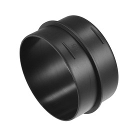 ACROPIX 3.54'' 90mm OD Black Car Air Ducting Connector Straight Air Heater Duct Joiner Connector Pipe - Pack of 1