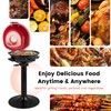 CHEFJOY 1600W Electric Grill Outdoor, 15-Serving Freestanding Camping Grill with