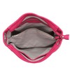 Hobo Shoulder Bag with Big Snap Hook Hardware (Fuchsia)