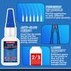 Plastic Glue 30 g, Super Glue for Plastic, Strong Clear