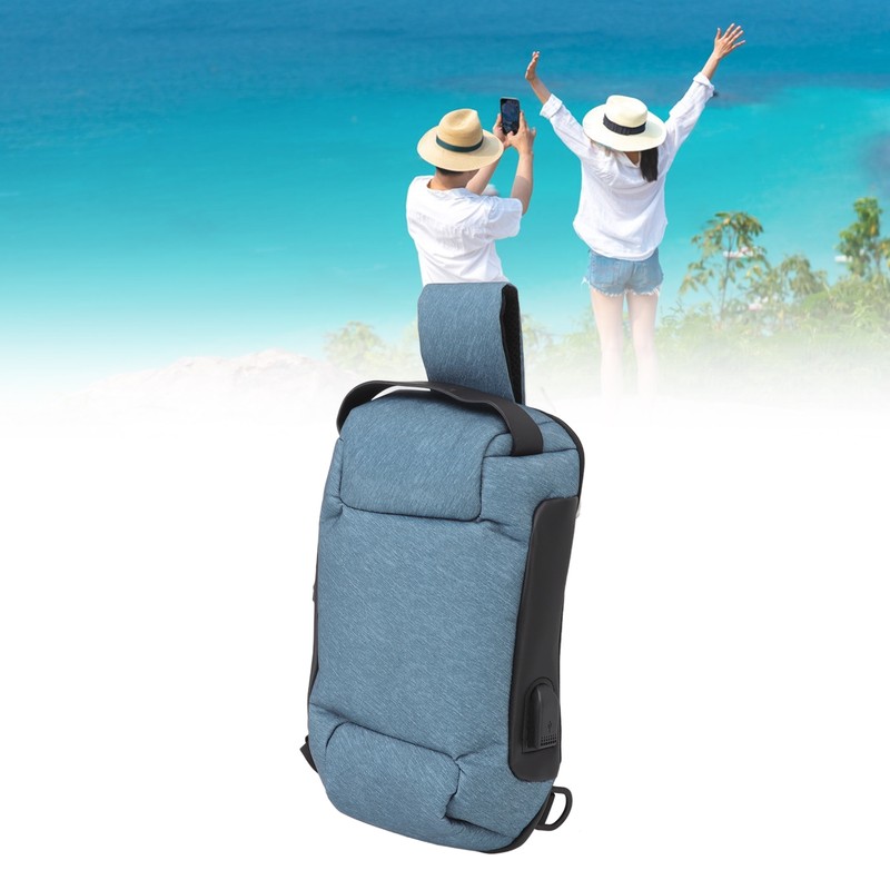 Sling Bag Waterproof Anti Theft with Combination Lock Anti Scratch