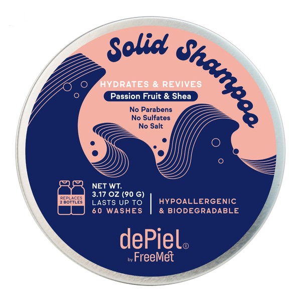 FreeMet Solid Shampoo Bar 90g – Frizz Control, Shea &