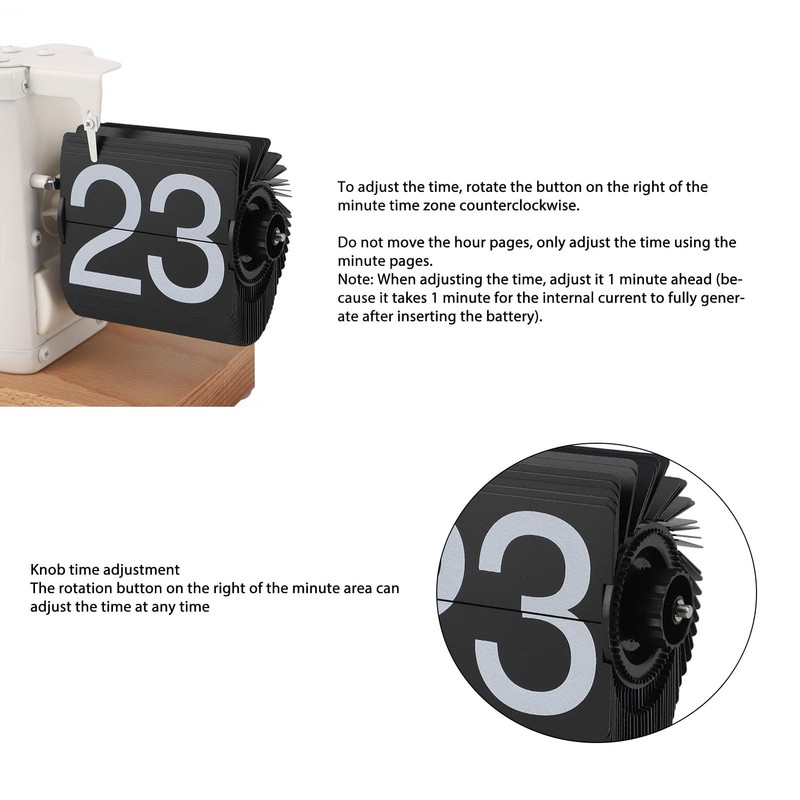 Flip Desk Clock, Digital Flip Clock, Auto Flip Clock, Suitable