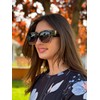 Myiaur Fit Over Sunglasses for Women, Trendy Designer Style Oversized