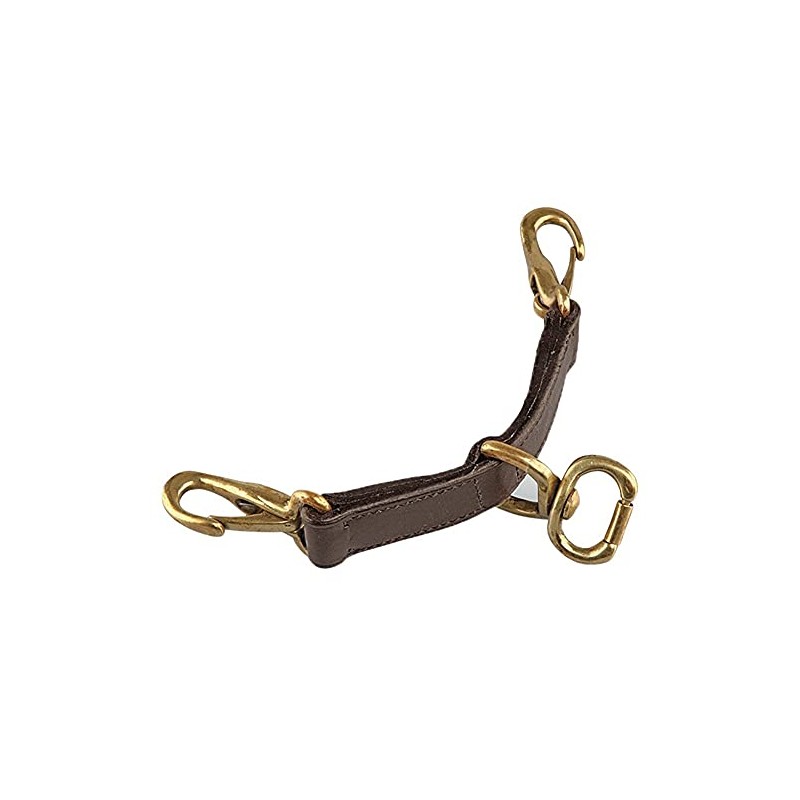 Shires Blenheim Leather Newmarket Attachment-Black Large