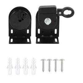 Universal Replacement Mounting Brackets of Exterior Sun Shades Outdoor/Indoor Roller up Blinds (Black, Cordless Bracket)