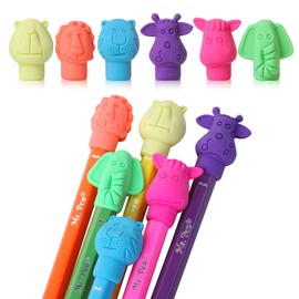 Mr. Pen- Animal Pencil Top Erasers, 60 Pack, Erasers, Pencil Eraser Tops, Pencil Toppers, Erasers for Pencils, Fun Erasers, Pencil Erasers Toppers, Cute Erasers for Kids, Pencil Toppers for Kids Bulk