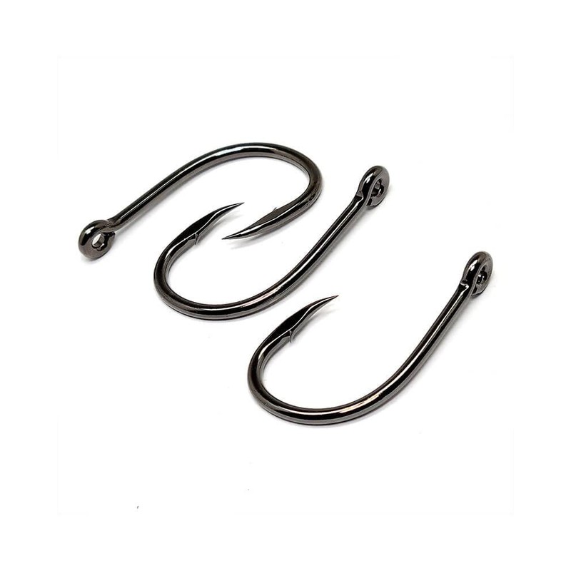 Live Bait Hook, Size: (25 Pack) NS Black, 1/0