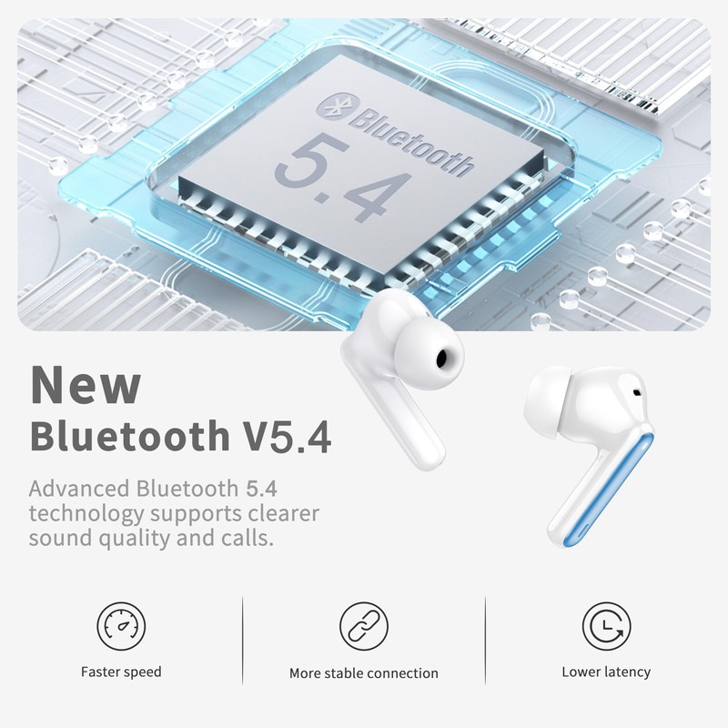 Wireless Earbuds, 2026 Bluetooth 5.4 Ear Buds in Ear with