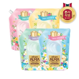 Aura Saffron Aura Refill 1.7L / 아우라 샤프란 아우라 리필 1.7Lx4개 4종중 택1 (윌유메리미/홀리데이/스모키/미드나잇), 홀리데이