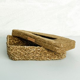 Nobbys Seagrass Natural Tissue Box Holder (Pack of 2)